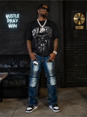 Makobi MENS MK detailed jeans